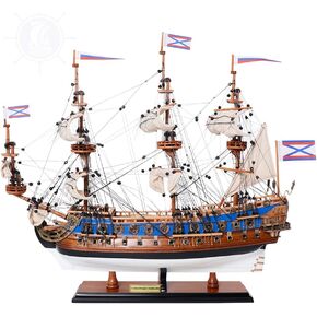 Old Modern Handicrafts GOTO Predestination Wooden Ship Model - Museum Quality Model Ship Finish for Home & Office - Fully Assembled - 22.0L x 7.5W x 21.5H Inches