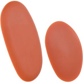 HARFINGTON 2pcs Pottery Ribs Soft Silicone Rubber Clay Ceramic Sculpting Tools for Finishing Shaping and Smoothing Removing Finger Marks Small & Medium