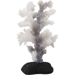 Aquarium Artificial Coral, Fish Tank Artificial Coral Simulation Plant Luminous Silicone Coral for Fish Tank Landscape Decoration Aquarium Ornaments(Grey)
