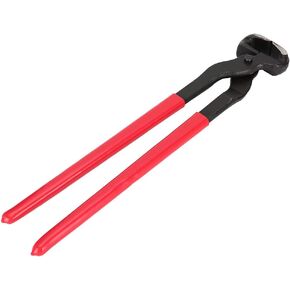 Horse Hoof Nipper, 16in Steel Farrier Tool Multi Purpose Hoof Trimmers Trim Shoe with Plastic Grips for Cattle Sheeps Horses