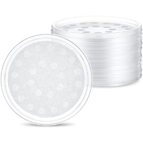 20 Pcs Fabric Vented Insect Feeder Lids Fruit Fly Culture Deli Cup Fabric Lid, Fit Cup Diameter 4.61 Inches