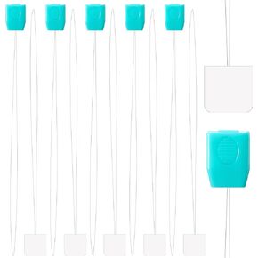 10 Pcs Punch Needle Threader, Embroidery Punch Needle, Needle Threading Tool, Punch Needle Tool for Cross Stitch DIY Sewing Craft Works