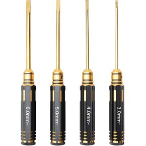 3/4/5/6 ملم RC Screw Screwdriver Small Small Small Tool مجموعة أدوات RC Car Quadcopter Drone Airplane Multirotors ، حزمة من 4