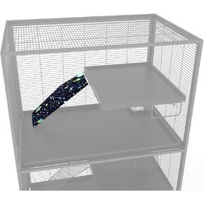 بطانات YKD المجهزة لـ Ferret Nation ، مجموعة إكسسوارات Critter Nation Cage ، للأشجار ، الفئران ، شينشيلات ، خنزير غينيا ، فأر فاخر وحيوانات صغيرة أخرى (غطاء منحدر - 3 عبوة)