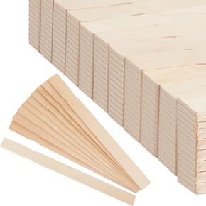 200 Pieces Paint Stir Sticks Bulk 12 Inch, Wooden Mixing Sticks Wood Stirrers Craft and Paint Sticks Wood Sticks for Paint Mixing Adult Paddles Resin or Kids Wood Craft Sticks