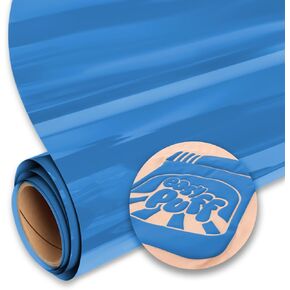 SISER Easy Puff HTV 12''x1yd - 3D Puffy Heat Transfer Vinyl (Neon Blue)