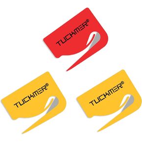 3 Pk Magnetic Letter Opener Envelope Slitter - Mail Opener Women, Men, Office, Home & Business Travelers - Openers with Safety Concealed Razor Blade and Guiding Tip for Perfect Cut - PK of 3 (Colored)