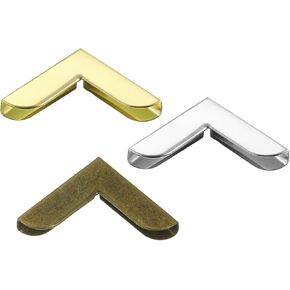 PATIKIL 20mm Metal Book Corners, 120pcs Photo Corners Book Corners Protector Retro Metal Decorative for Crafting Scrapbook Photo Album Book Binding