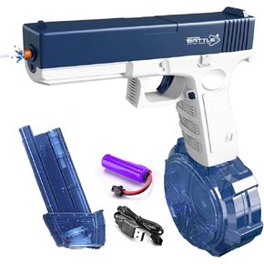 Electric Water Guns for Adults - Automatic Water Gun, Long Range Water Gun with 500cc High Capacity, Electric Squirt Gun, Swimming Pool Beach Party and Outdoor (Blue)