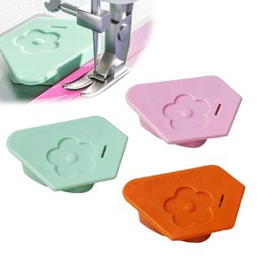 3 Pack Magnetic Seam Guide, Upgraded Multifunctional Magnetic Seam Guide for Sewing Machine with Scale, Polygonal Magnetic Hemmer Seam Guide for Sewing Machine, Sewing Supplies Accessories