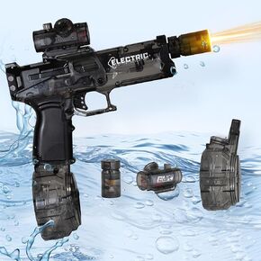 Electric Water Gun for Kids Ages 8-12-Automatic Water Gun-Super Soaker Water Gun with Automatic High Power, Long Range 28-32 FT,Beach Toys for Summer Outdoor Fun,Perfect Pool and Water Guns Play