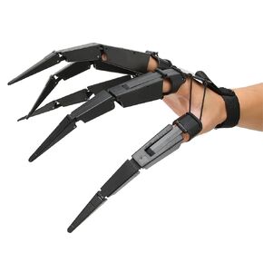 Halloween Articulated Fingers Wearable Horrific Finger Extension Party Supplies Cosplay Props, Halloween Gear Articulated Finger Extensions Fits All Finger Sizes (Right Hand)