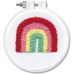 Design Works Crafts Inc. Rainbow Punch Needle Kit, White