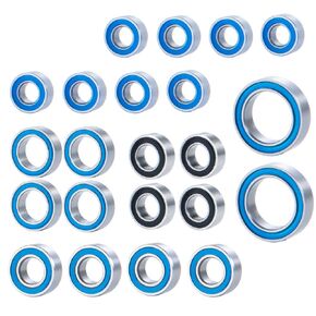 MOHERO 22Pcs TRX4M Sealed Bearing Kit Ball Bearings Set for 1/18 Bronco Defender RC Crawler Car Upgrade Part