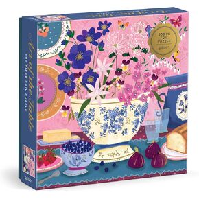 Galison Art of The Table – 500 Piece Joy Laforme Jigsaw Puzzle Featuring Beautiful Artwork of Figs and Violets in A Still Life Setting