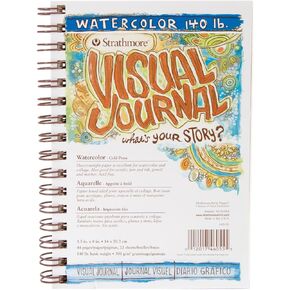 Strathmore Visual Watercolor Journals 140 lb. 5 1/2 in. x 8 in. 22 Sheets