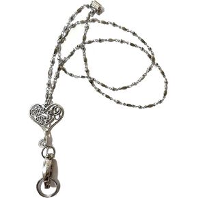 Breakaway Women's Lanyard Strong Stainless Steel Chain, Trendy ID Badge Card Holder Teacher Nurse Cruise Keys Keychain