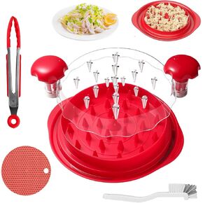 10'' Pro Meat Shredders for Chicken Breast| Large Chicken Breast Shredder Tool Twist| Visible Meat Shredder Machine| Anti-Slip BPA Free Meat Shredder Tool Twist with Ergonomic Handle & BPA Free