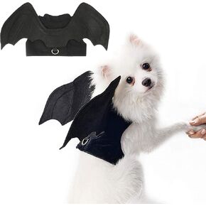 RYPET Dog Halloween Costume - Halloween Bat Wings Pet Costumes for Dogs Cats Halloween Party Large