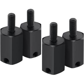 RCLIONS Steel RC Wheels Hubs Hex +20mm فواصل عجلات ممتدة لترقيات SCX6 المحورية 1/6