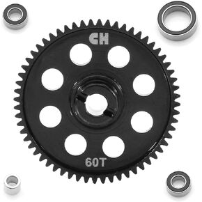 0.5M 60T Spur Gear, Hardened Steel Gear, Metal Main Gear forTraxxas 1/18 RC Car LaTrax Teton Rally, Desert Prerunner, SST, Upgrade Part 7640