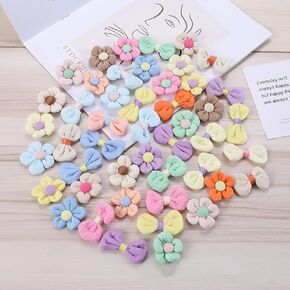 (50pcs) 25Pairs/Pack Sunflower Dog Hair Bows for Small Medium Dogs Yorkie Girl Boy Flower Bows with Rubber Band Doggies Cat Grooming Hair Accessories for Party Birthday 01