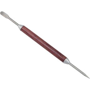 Stainless Steel Coffee Pulling Needle Fancy Coffee Art Pen Double Ended Wooden Handle Carving Needle Carving Stick Pulling Utensils 15cm/5.9 inch For Latte Art Coffee Making