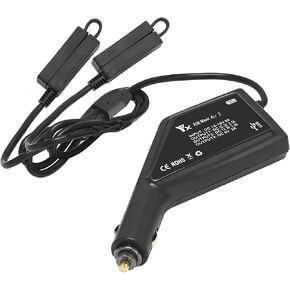 شاحن سيارة بطارية لـ DJI Air 2S و Mavic Air 2 ووحدة التحكم عن بُعد ، 3 في 1 (1 × بطارية USB + 2 x)