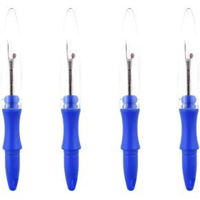HAHIYO 3.6Inches 4PCs Blue Plastic Seam Ripper Thread Stitch Remover Tool Sewing Stitch Cutter Thread Ripper Unpicker Sewing Accessory Supply for Crafting Notions Quilting Sewing Hem