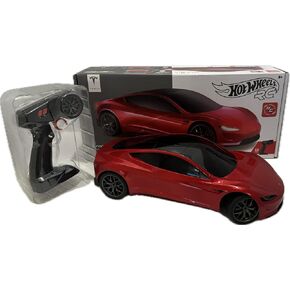 Mattel Hot Wheels red Tesla RC 2.4 GHZ