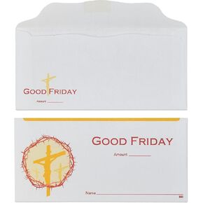 Good Friday Offering Envelopes for Church | Easter Church Envelopes (100)