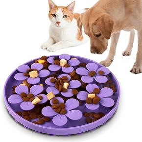 DONGKER Dog Snuffle Mat,Silicone Pet Smell Training Mat with Suction Cups & Leak-Proof Edge for Cat Dog Slow Eating Foraging