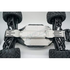 V1 Old Version Maxx Steel Chassis Protector Guard Armor Front Center Rear Skid Plate for Traxxas V1 1/10 MAXX - Hollow