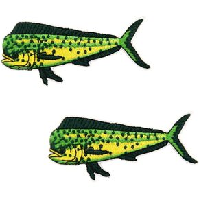 Mahi Mahi Dorado Fish Deep Sea Fishing Sportfishing Embroidered Iron on Patches