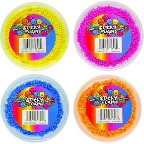 Raymond Geddes Sticky Foam Toy for Kids (Pack of 12) - Moldable and Stretchable Play Foam for Kids - Sensory Play Toys