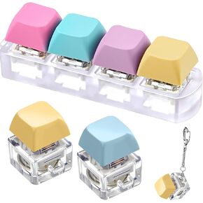 Taiyin Decompression Toys Keyboard Clicker Toy Keyboard Cube Toy Mechanical Key Toy Button Stress Relief for Adult Gifts to Relief Pass Time