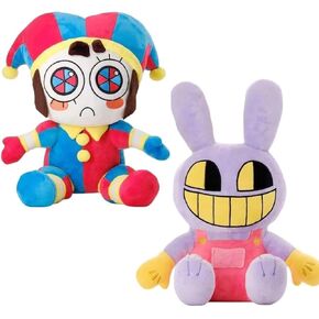 2PCS New The Amazing Digital Circus Plush, 11" Pomni Plushies Toy, Cute Stuffed Figure Doll for Kids and Adults, Birthday Halloween Christmas As Gifts for Adults and Children (2)