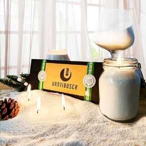 Candle Sand - 21 Oz Pearled Candle- Long-Burning Candle Sand with Wick 40 Set for Pearled Candle Wax