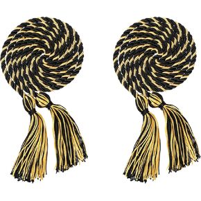 2Pcs/ 6Pcs Graduation Multi Color Braided Honor Cords with Tassel for High School Bachelor Master Doctor 68" Long (6, Emerald Green Gold)