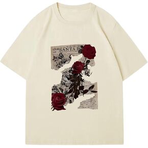 COZYEASE Mens Vintage Graphic Tees Short Sleeve Crewneck Casual Summer Mens T Shirts Streetwear