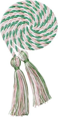 2Pcs Graduation Multi Color Braided Honor Cords with Tassel for High School Bachelor Master Doctor 68" Long (Purple Orange) in Saudi Arabia