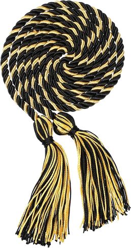 2Pcs Graduation Multi Color Braided Honor Cords with Tassel for High School Bachelor Master Doctor 68" Long (Purple Orange) in Kuwait