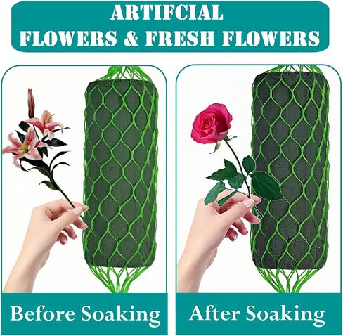 7PCS Floral Foam Garland - 4.6Ft Floral Foam Garland for Fresh Flowers,Arch Door Tabletop for Artificial Flowers Arrangement for Wedding Garden Home Decor(Floral Wire x1) in Saudi Arabia