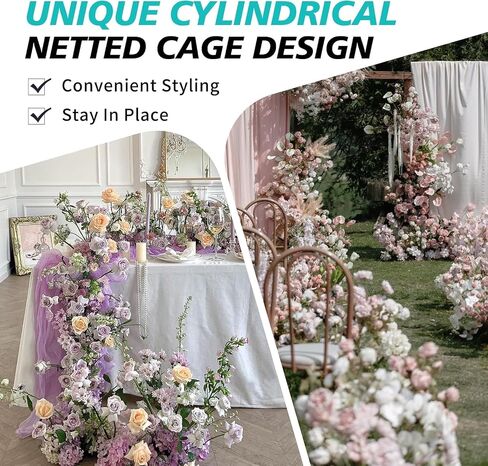 7PCS Floral Foam Garland - 4.6Ft Floral Foam Garland for Fresh Flowers,Arch Door Tabletop for Artificial Flowers Arrangement for Wedding Garden Home Decor(Floral Wire x1) in Saudi Arabia
