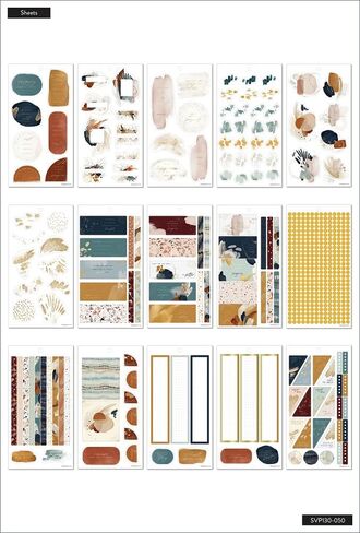 حزمة قيمة ملصق Happy Planner - Planner ومجلات اليومية - موضوع الاسترداد المائي - العافية - متعددة الألوان - رائعة للتخطيط والتحفيز - 30 ورقة مع 892 ملصقات إجمالية in Kuwait