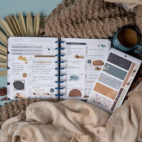 حزمة قيمة ملصق Happy Planner - Planner ومجلات اليومية - موضوع الاسترداد المائي - العافية - متعددة الألوان - رائعة للتخطيط والتحفيز - 30 ورقة مع 892 ملصقات إجمالية in Kuwait