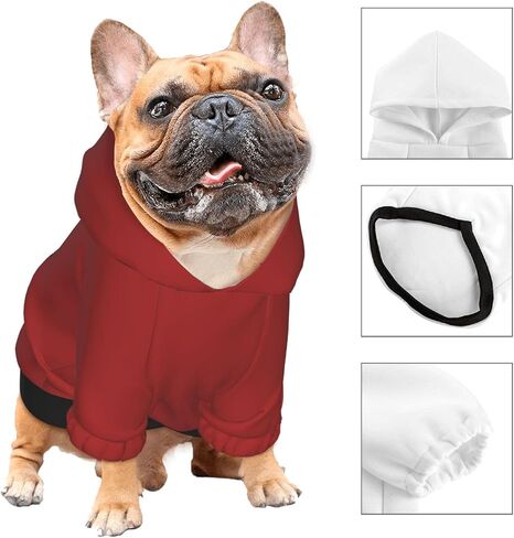 Dog Clothes for Small Dogs, Dog Hoodie Hoodies Custom Pet Puppy Sweatshirt Sweaters Ropa para Perros Pequeños Personalized Sweater Shirt,Black02, XS, Customized Gifts in Saudi Arabia