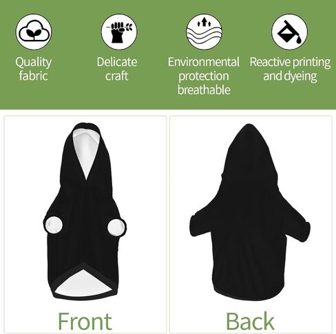 Dog Clothes for Small Dogs, Dog Hoodie Hoodies Custom Pet Puppy Sweatshirt Sweaters Ropa para Perros Pequeños Personalized Sweater Shirt,Black02, XS, Customized Gifts in Saudi Arabia