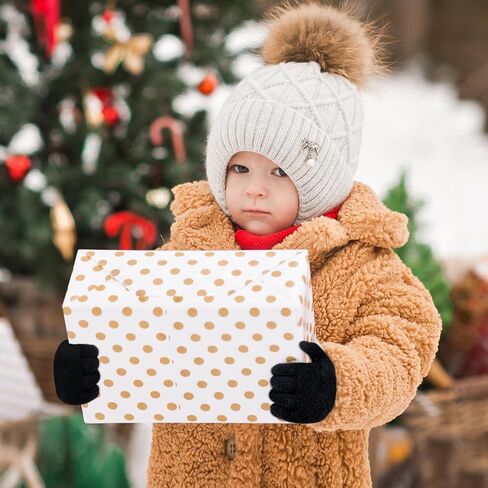 ONESING 50 Pairs Kids Gloves - Soft Knitted Children Gloves Bulk for Girls & Boys | Stretchy Gloves for Cold Weather in Kuwait