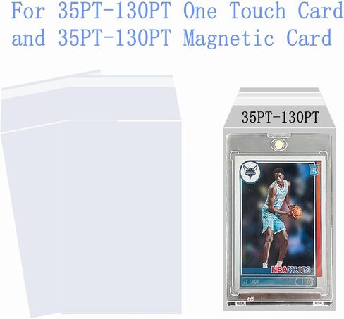 Resealable Team Bags for One Touch Card Holders 35PT-130PT, Fit Sleeves for Magnetic Card Holders, for One Touch Sleeves(35pt-130pt) (200) in Kuwait